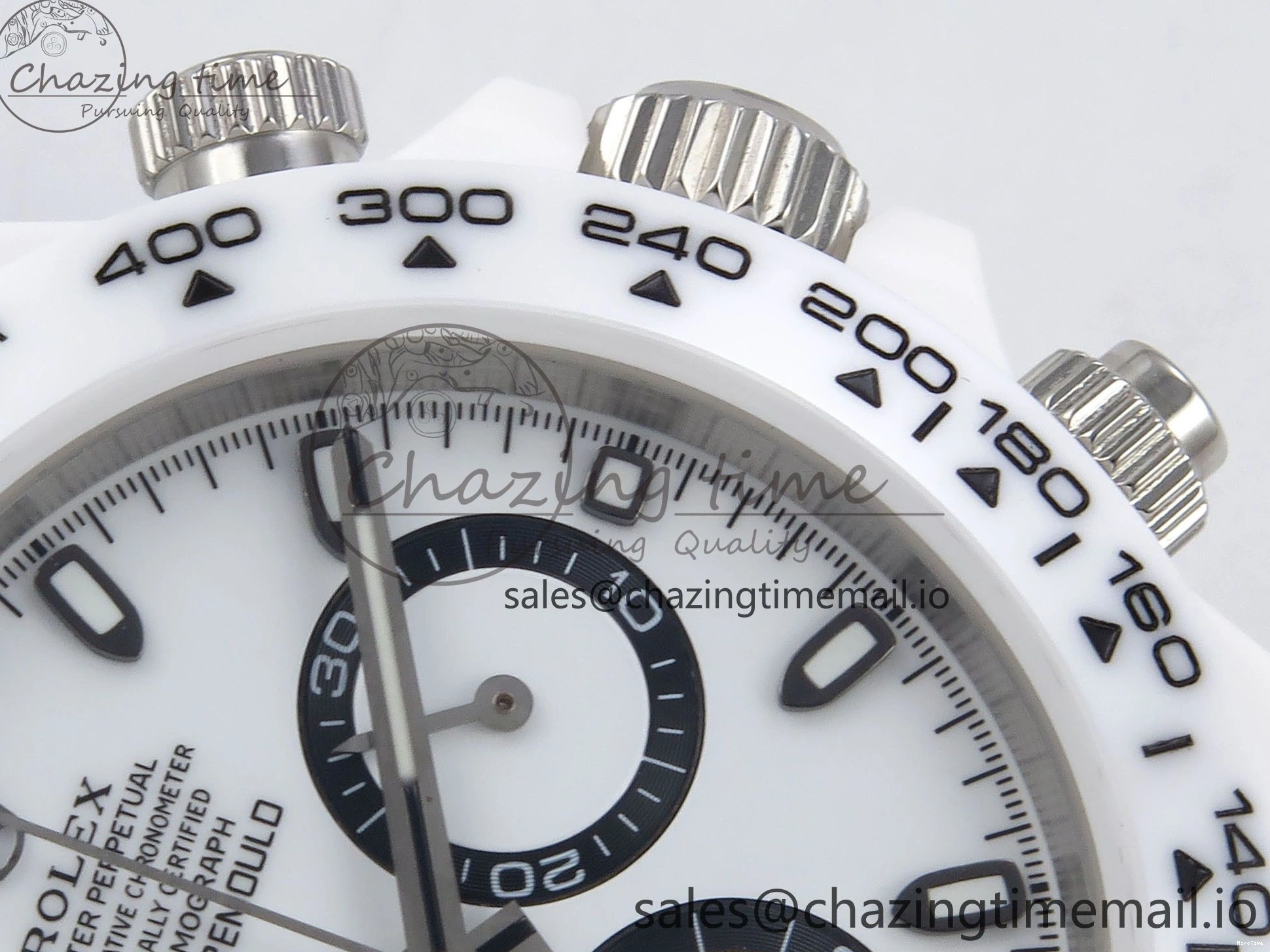 MiroTime 0202 Daytona AET White Ceramic Case and Bracelet Black Dial N6F Best Edition SA Seasonal 1195